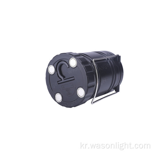 3*COB 마그네틱베이스 ABS 플라스틱 강하게 접을 수있는 휴대용 망원경 조명 야외 코브 캠핑 랜턴